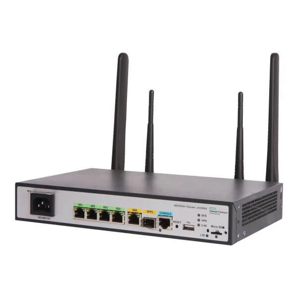 HPE MSR954-W 1GbE SFP LTE (WW) 2GbE-WAN 4GbE-LAN Wireless 802.11n CWv7 Router