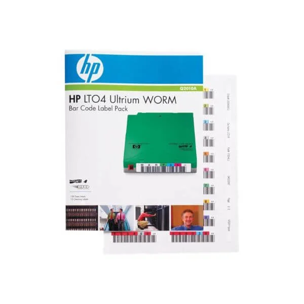 HP LTO4 Ultrium WORM Bar Code Label Pack