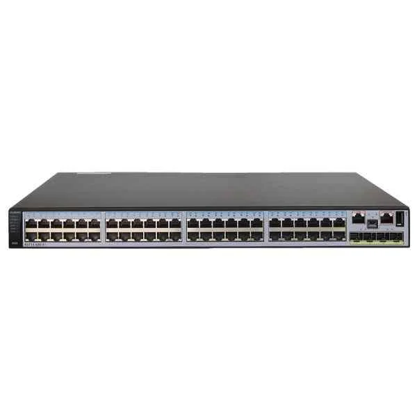 S5710-52C-EI-AC(48 Ethernet 10/100/1000 ports,4 10 Gig SFP+,with 2 interface slots,with 150W AC power supply)