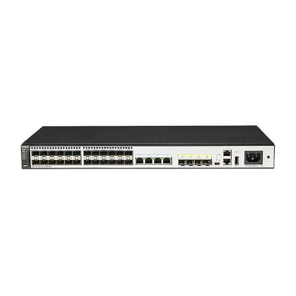 S5720-32X-EI-24S-DC (24 Gig SFP,4 Ethernet 10/100/1000 ports,4 10 Gig SFP+,DC -48V,front access)