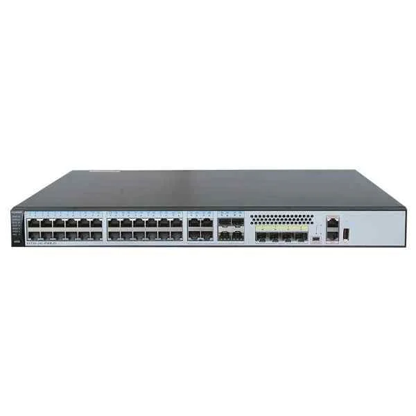 S5720-36C-PWR-EI-AC(28 Ethernet 10/100/1000 PoE+ ports,4 of which are dual-purpose 10/100/1000 or SFP,4 10 Gig SFP,with 500W AC power)