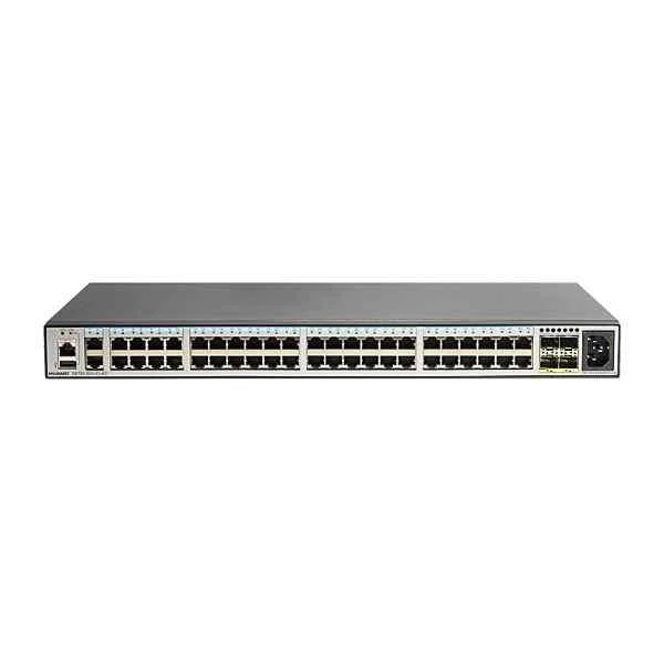 S5720-50X-EI-DC (46 Ethernet 10/100/1000 ports,4 10 Gig SFP+,DC -48V,front access)