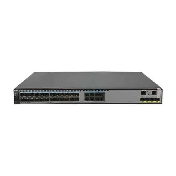 S5730-36C-HI-24S (24 GE SFP ports, 8 of which are dual-purpose 10/100/1,000 Base-T or SFP ports, 4 x 10 GE SFP+ ports, 1 expansion slot, without power module)
