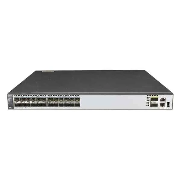 S6720-30C-EI-24S-DC (24 10 Gig SFP+,2 40 Gig QSFP+ interface,with 1 interface slot,with 350W DC power supply)