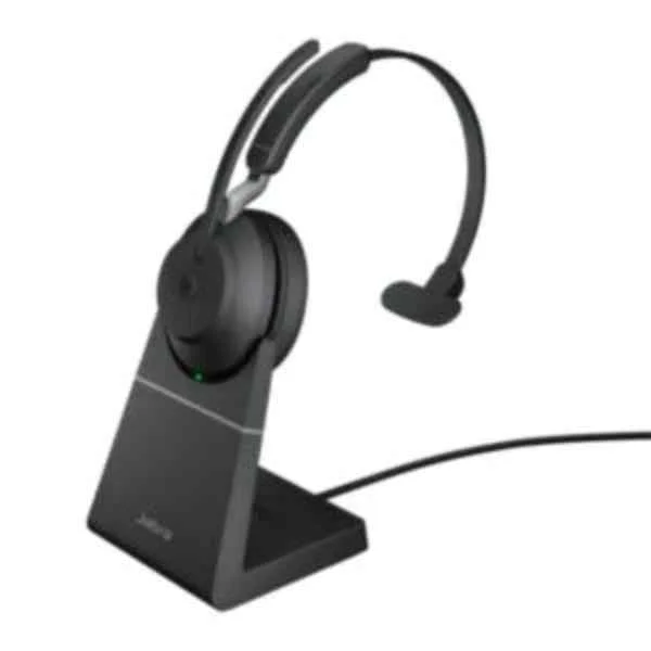 Evolve2 65 - MS Mono - Headset - Head-band - Office/Call center - Black - Monaural - Bluetooth pairing - Multi-key - Play/Pause - Track < - Track > - Volume + - Volume -