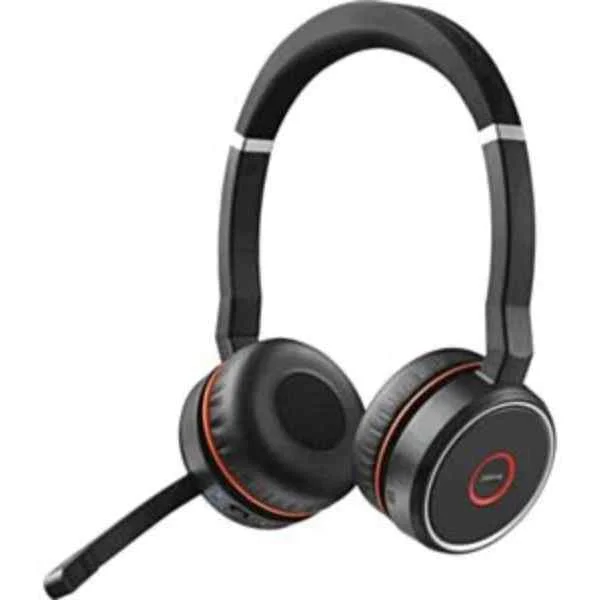 Evolve 75 UC Stereo - Headset - Head-band - Office/Call center - Black - Red - Binaural - Digital