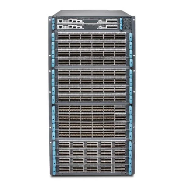 JNP10016/PTX10016 Redundant 16-slot chassis - price includes 2 Routing Engines, 10 Power Supplies, 2 Fan trays, 2 Fan tray Controllers and 6 Switch Fabric Cards.