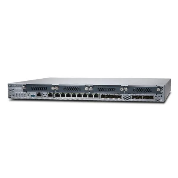 SRX340 Services Gateway includes hardware (16GE, 4x MPIM slots, 4G RAM, 8G Flash, power supply, cable and RMK) and Junos Software Base (Firewall, NAT, IPSec, Routing, MPLS and Switching).