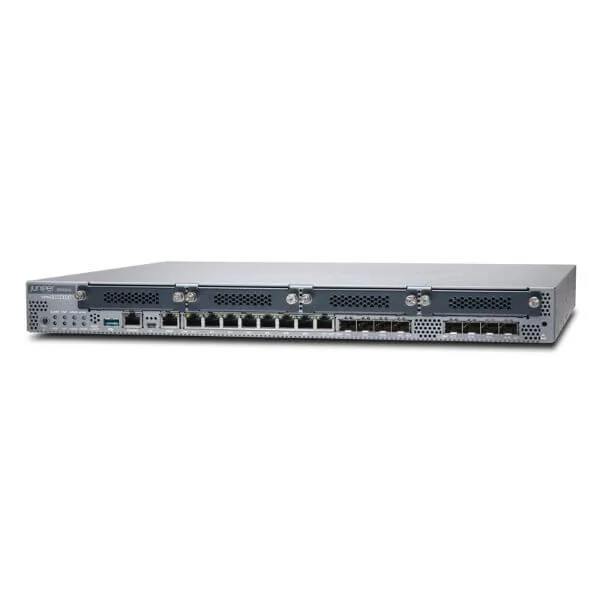 SRX340 (Hardware Only, require SRX340-JSB or SRX340-JSE to complete the System) with 16GE (w 8x SFP), 4G RAM, 8G Flash and 4x MPIM slots. Includes internal power supply, cable and RMK