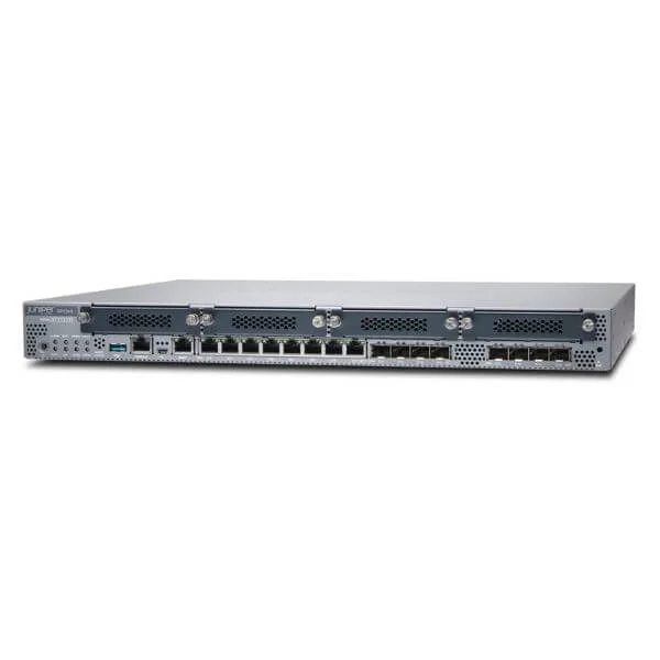 SRX345 Services Gateway includes hardware (16GE, 4x MPIM slots, 4G RAM, 8G Flash, power supply, cable and RMK) and Junos Software Base (Firewall, NAT, IPSec, Routing, MPLS and Switching).
