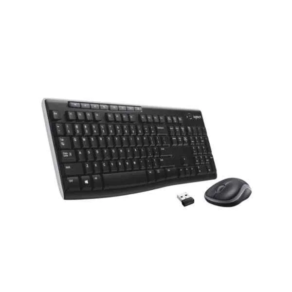 LGT-MK270-US - Standard - Wireless - RF Wireless - QWERTY - Black - Mouse included