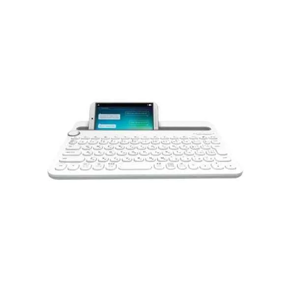 K480 - QWERTY - US International - Any brand - Grey - White - Wireless - Bluetooth