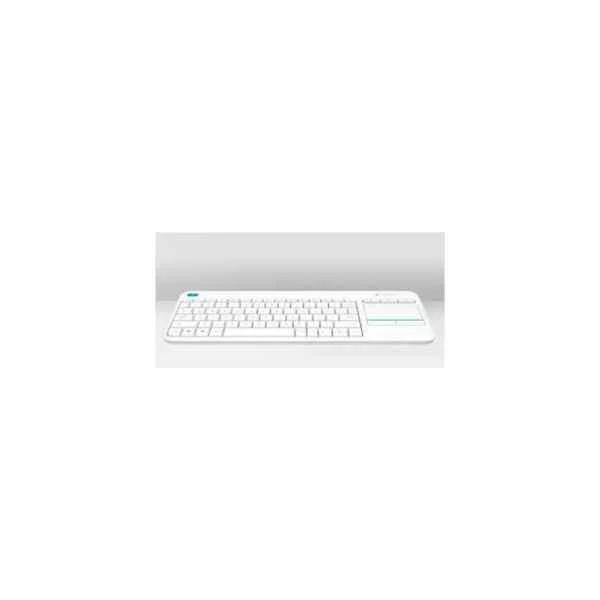 K400 Plus - Mini - Wireless - RF Wireless - QWERTY - White