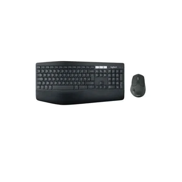 MK850 - Standard - Wireless - RF Wireless + Bluetooth - QWERTY - Black - Mouse included