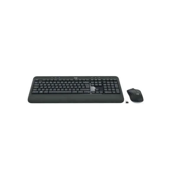 MK540 Advanced - Wireless - RF Wireless - Membrane - AZERTY - Black - White - Mouse included