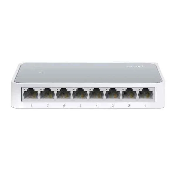 MINI DESKTOP SWTICH 8PORT 8/10/100M  PLASTIC CASE