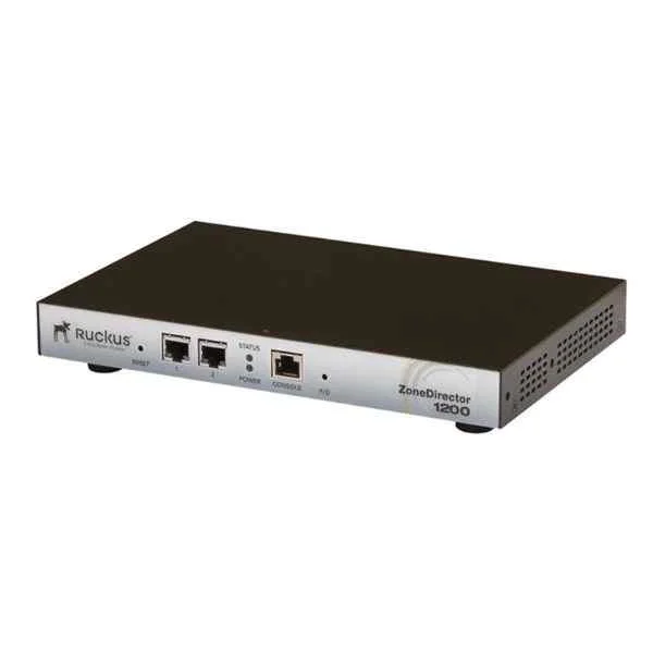 ZoneDirector 1200 wireless controller with 5 AP management licenses. Support up to 75AP (150 APs after 10.0.X version), 2 10/100/1000Mbps Ethernet interfaces