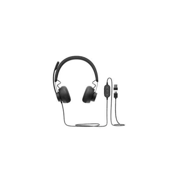 Logitech Zone Wired Teams Headset Head-band USB Type-C Black (981-000870)