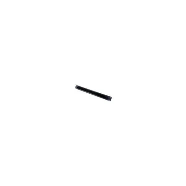 1U CABLE PASS THROUGH W/ BRUSH STRIP BLACK