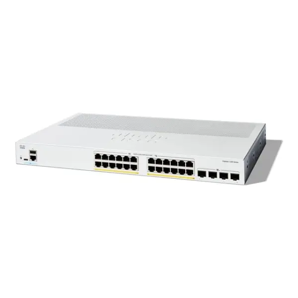 Cisco Catalyst 1300 - Switch - L2/L3 - Fully managed - 24 x 10/100/1000 (PoE+) + 4 x 10/100/1000/2500/5000/10000 SFP+ - rack-mountable