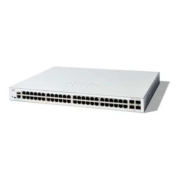 Cisco Catalyst 1300 - Switch - L2/L3 - Fully managed - 48 x 10/100/1000 + 4 x 10/100/1000/2500/5000/10000 SFP - rack-mountable