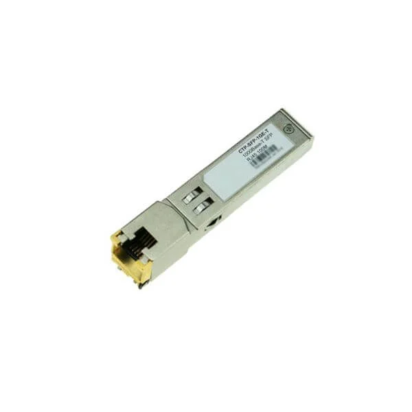 Small Form Factor Pluggable 1000Base-T Gigabit Ethernet Module (uses Cat 5 cable)