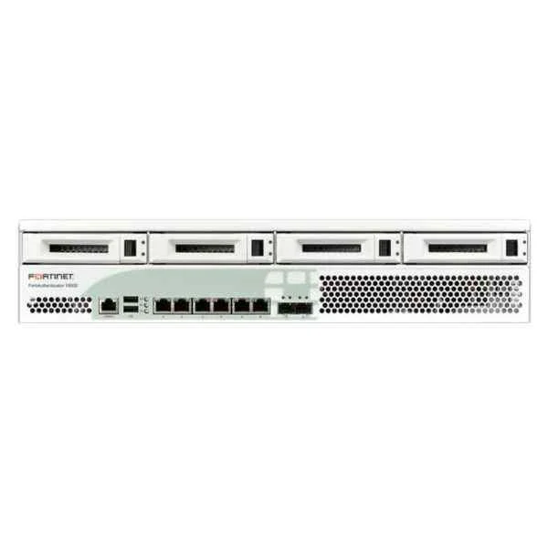 Fortinet FortiAuthenticator-1000D Identity Management and SSO appliance - 4 x GE RJ45 ports, 2 x GE SFP, 4 TB storage. Supports up to 10,000 Users