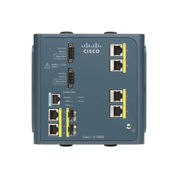 Cisco IE 3000 Switch, 4 10/100 + 2 T/SFP