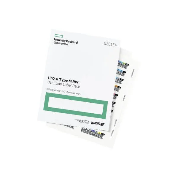 HPE LTO-7 TypM RW Bar Code Label Pack