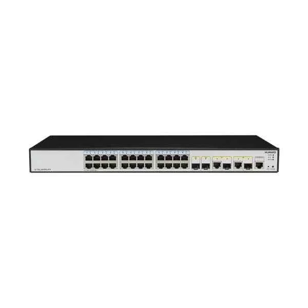 Huawei S1700 Series switch S1720-28GFR-4TP(24 Gigabit ports,2 Gig SFP and 2 dual-purpose Rj-45,AC 110/220V)