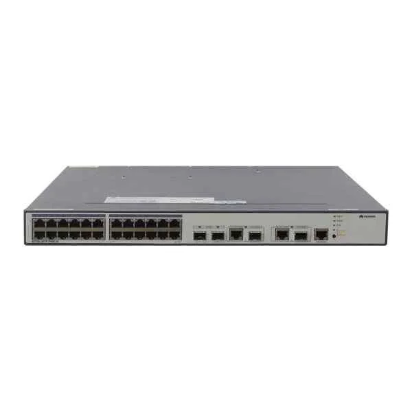 S3700-28TP-PWR-EI Mainframe(24 Ethernet 10/100 ports, 2 Gig SFP and 2 dual-purpose 10/100/1000 or SFP, PoE+,Dual Slots of power, Without Power Module) 