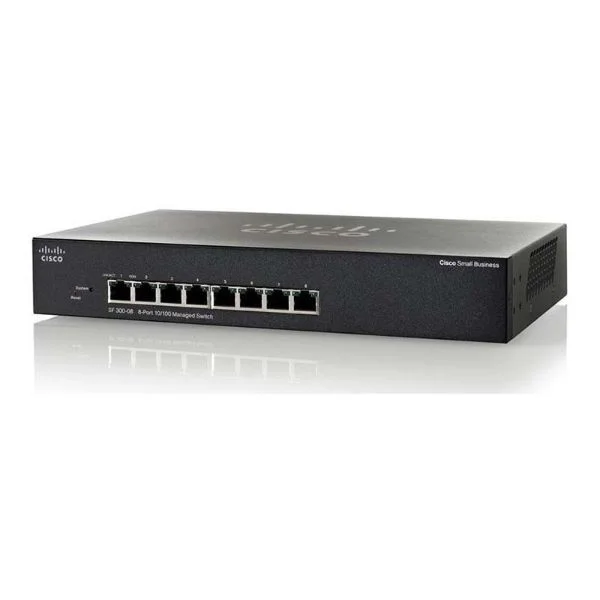 8 10/100 ports