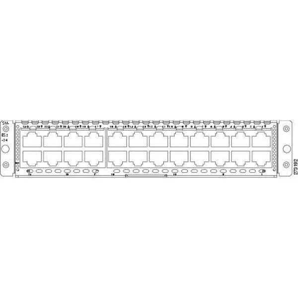 Enhanced EtherSwitch Service Module, L2, SM, 23 FE, 1 GE, POE