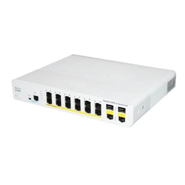 Catalyst 2960C Switch 12 FE PoE, 2 x Dual Uplink, Lan Base