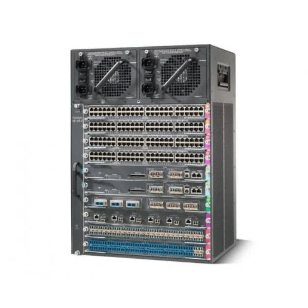 Cat4500 E-Series 10-Slot Chassis, fan, no ps,Red Sup Capable